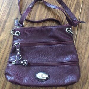 Maroon Rosetti Crossbody Bag